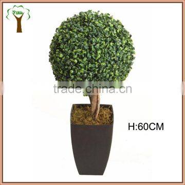 potted artificial boxwood ball for indoor decoration