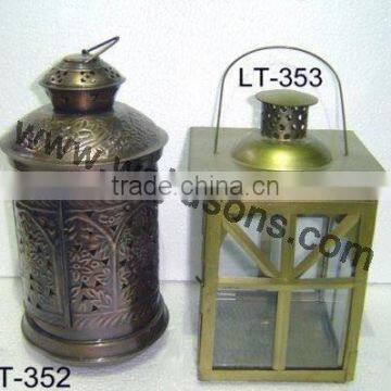 Christmas Decor Pillar Hanging Metal Candle Lantern photo-4