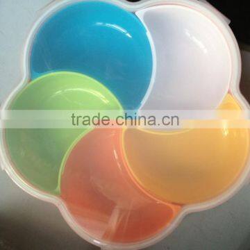 Plastic Colorful Divided Snack and Candy Storage Box photo-3
