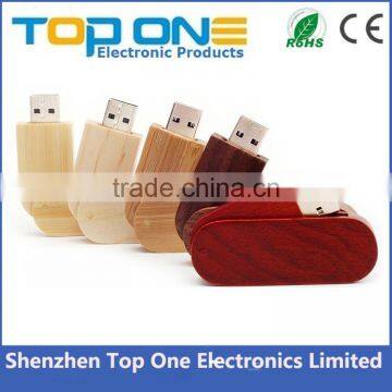 Wholesale New Arrival Engraving Logo Twister Wood Usb Flash Drive, Rotated Bamboo USB Stick photo-5