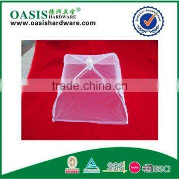 folded food cover white net cloth