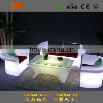 RGB 16 Colorful plastic inflatable sofa led for bar furniture