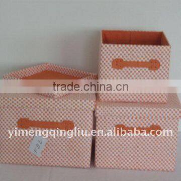 fabric woven paper box with cover