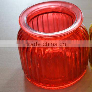 tea light holders vintage decor craft candle holder red colored