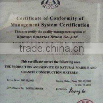 Certificate of Conformity of Management System