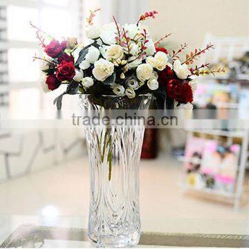 High qualiy artificial flower with glass vase