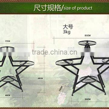 2016 Composability Star Shape Wrought Iron Flower Pot Stand photo-6
