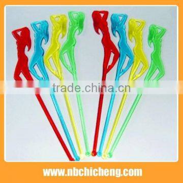 Beautiful shape Plastic Coffee Stirring Rod For Barware