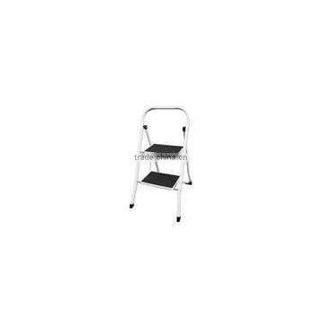 2 steps folding step ladder with safety rail