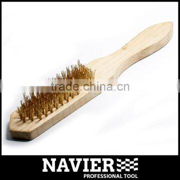 wooden handle wire brush