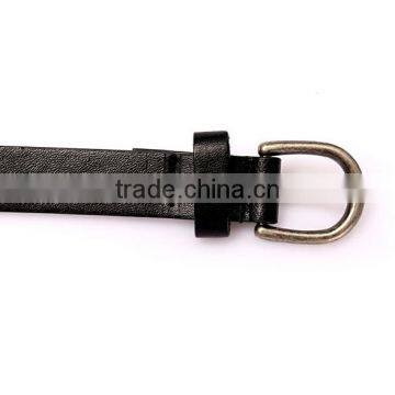 Wholesale Double Layer Pyraid Rivets Decorated D Buckle Sex Girl Thin PU Waist Belt photo-6