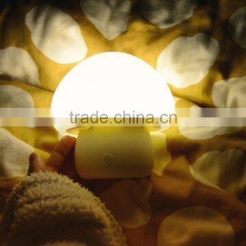 Romantic Dim Mood Lamp,Multicolor LED Baby Night Light, Portable Silicone Cute Mushroom Nursery Night Lamp photo-6