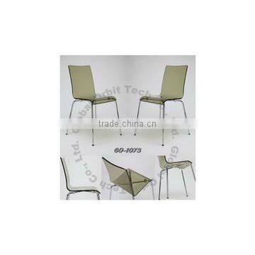 Modern Home Furniture Acrylic Dining Chair, Simple Plastic Design Coffee Chair photo-2