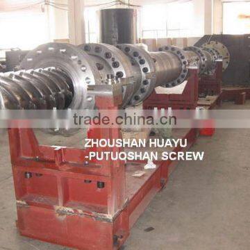 Large single screw and barrel,Dia300x8700mm screw and barrel