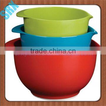 Custom Make Eco-Friendly Feature and Melamine Mixing Plastic Bowl With Handle photo-4