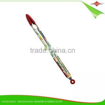 ZY-H2009 Elegant Design 16-inch BBQ Silicone Food Tong With Handle photo-2