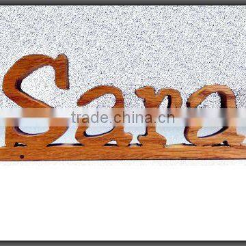 Wooden Nameplates and Blocks