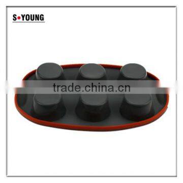 10111 6pcs Cups Shape Silicone Cake Mold