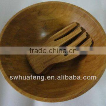 New design for 2016 bamboo salad tool set