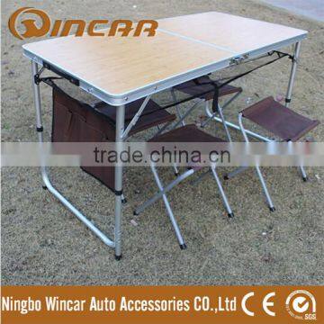 Foldable FOLD-UP picnic MDF camping table stools for BBQ