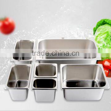 Stainless Steel Regular Food Container 1/2Gn Pan Resturant Equipment Gn Container Catering Food and Ice Cream Pan