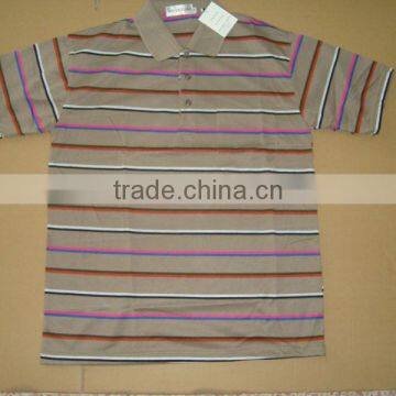 Men's Polo T-shirt , colorful striped t-shirt