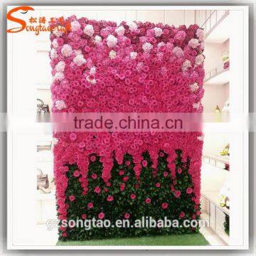 2017 Factory Price Artificial Flower for Wall Decoration Silk Flower Wall for Wedding Supplies photo-3