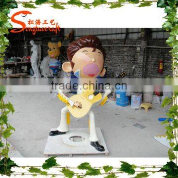 Artificial Cartoon Earth Statue Sculpture, Cartoon Artist Statues Songtao Compay photo-4