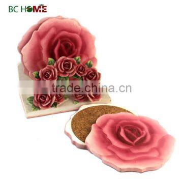 2015 New Colorfu lfresh daily life resin cup mat rose garland