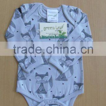 100% Organic Cotton Comfortable Baby Body Suit and Organic Printed Long Sleeve and Short Sleeve Baby Body Suits With Night Suits photo-3