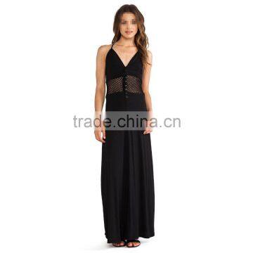 guangzhou fashion clothing OEM Bobi Supreme Jersey Maxi Dress for Women