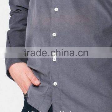 The Classic Collared Button-down Shirts Comfy 100% Cotton White Shirts photo-3