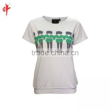 Cut and Sewn T-shirt, Casual Training Top,Heat Seal or Screen Printing Logos photo-2