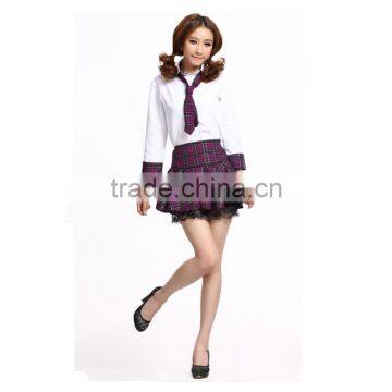 Korean school girls uniform pictures shirt with differen style