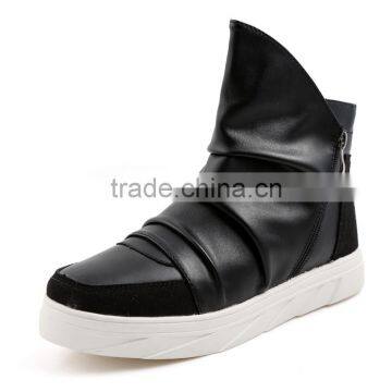 High Quality White Casual Shoes Fashion Brand China Factory, Adults Lace up Casual Leather Shoes Sneakers Sample for Men Women photo-2