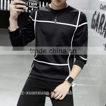 M315 Latest Wholesale Custom Boy Lines Sweater Design For Mens