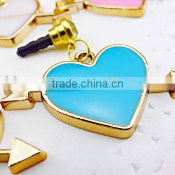 OEM Fashion 2d/3d Heart Cell Phone Earphone Anti Dust Plug for Iphone/Samsung/htc/ipad photo-4