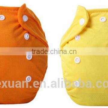 Plain Woven Color Snaps Bamboo Charcoal Inner Baby Cloth Nappy photo-4