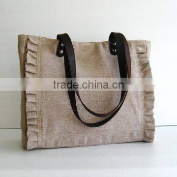 Wholesale Natural Color Linen Tote Bag