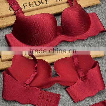 3/4 Cup Nylon Bra and Panties Set, Different Size for Choice & Breathable & Seamless, Solid, More Colors for Choice, Sold By Set photo-5