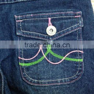 Bobby Jack Ramie Cotton Polyester Spandex Girls Denim Shorts #3R5558 photo-3