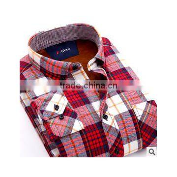 Alibaba wholesale plaid microfiber flannel shirt designs for men fashionable dress shirt manufacturers