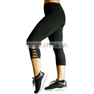 Nice Design Modern Strappy Womens Workout Leggings With Hidden Pocket photo-2