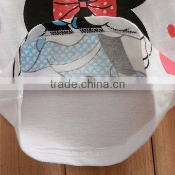 Kids Girls Round Neck t Shirt With Cartoon photo-6