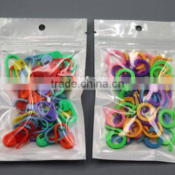 50 PCSMixed Color Corchet Sewing Knitting Ring/Stitch Closed Maker photo-4