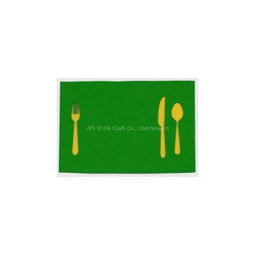 2014 cheap factory different colours felt place mat