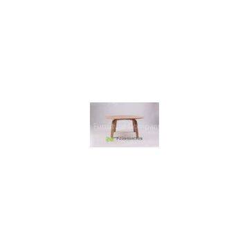 Simple Natural Eames Molded Plywood Modern Round Coffee Table for Office Furniture