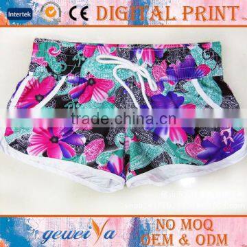 Custom Digital Printed Women Beach Shorts