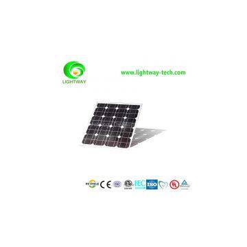 Cheap Price 75W Mono crystalline Solar Panel with 18.6V,Positive tolerance and CE/UL etc Certificated