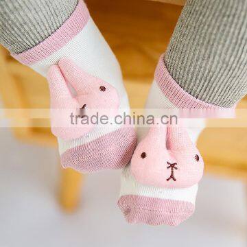B40932A Wholesale 4 colors kids lovely 3 d carton floor socks